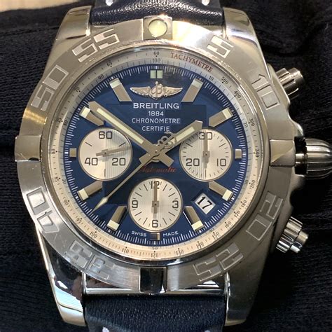 breitling ladies watch blue face|breitling watches chronomat 44.